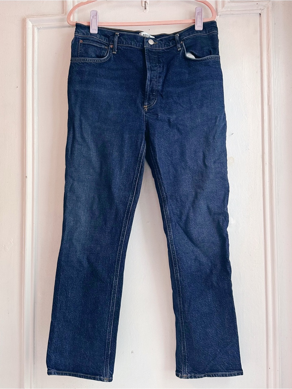 Agolde women’s dark wash jeans 32 classic denim